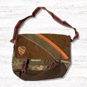 Gap Handbag Shoulder Bag Brown Camo School Distressed See Photo